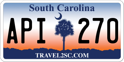SC license plate API270