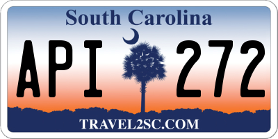 SC license plate API272