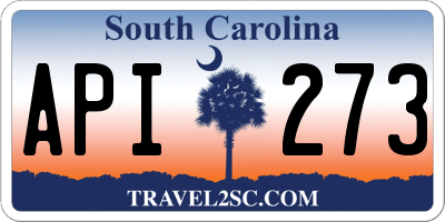 SC license plate API273