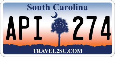 SC license plate API274