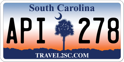 SC license plate API278
