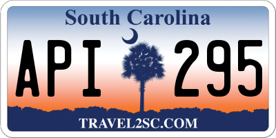 SC license plate API295