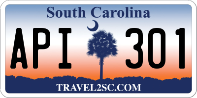SC license plate API301