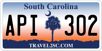 SC license plate API302