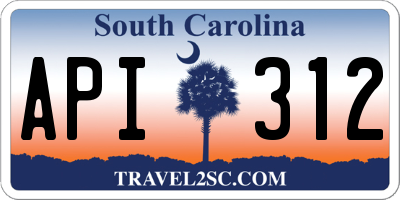 SC license plate API312