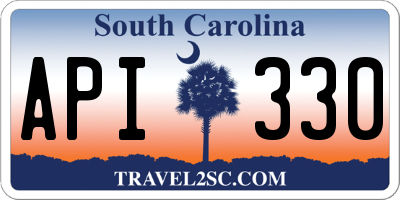 SC license plate API330