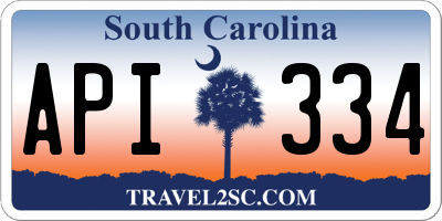 SC license plate API334