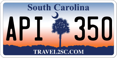 SC license plate API350