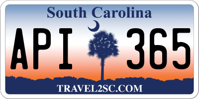 SC license plate API365