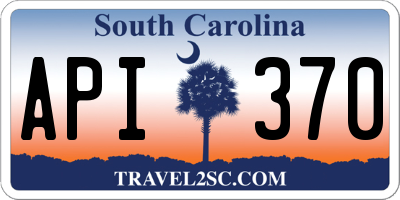 SC license plate API370