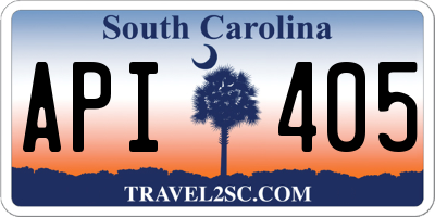 SC license plate API405