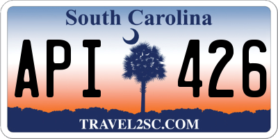 SC license plate API426