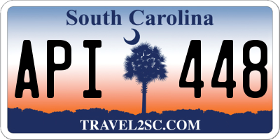 SC license plate API448