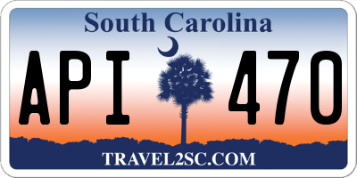 SC license plate API470