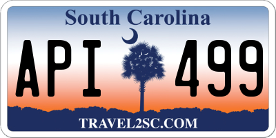 SC license plate API499