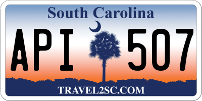 SC license plate API507