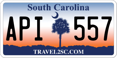 SC license plate API557