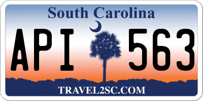 SC license plate API563