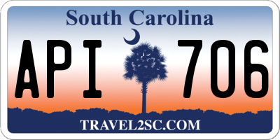SC license plate API706