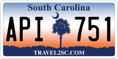 SC license plate API751