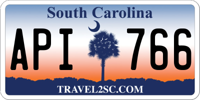 SC license plate API766