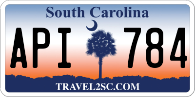 SC license plate API784
