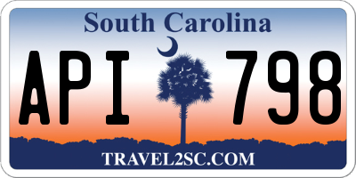 SC license plate API798