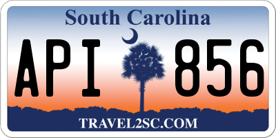 SC license plate API856