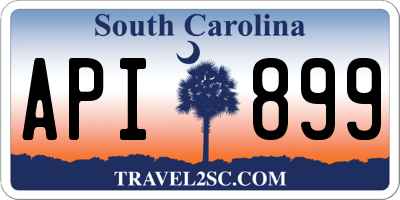 SC license plate API899