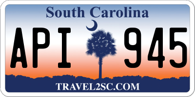 SC license plate API945