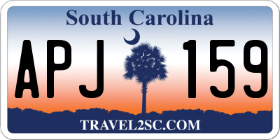 SC license plate APJ159