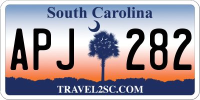 SC license plate APJ282