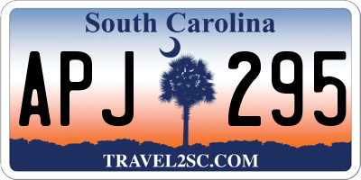 SC license plate APJ295