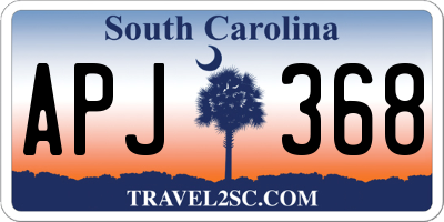SC license plate APJ368