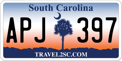 SC license plate APJ397