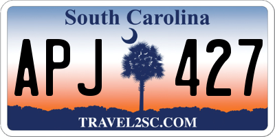 SC license plate APJ427