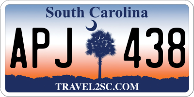 SC license plate APJ438