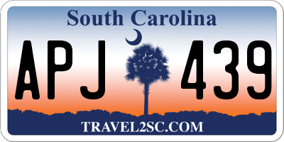 SC license plate APJ439