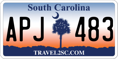 SC license plate APJ483