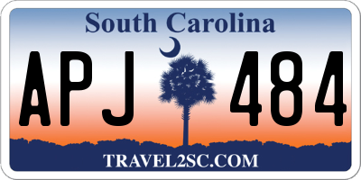 SC license plate APJ484