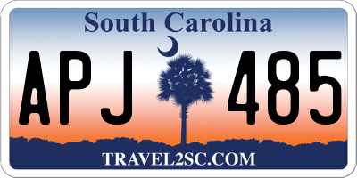 SC license plate APJ485