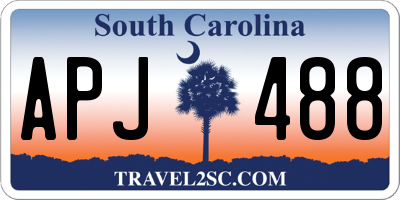 SC license plate APJ488
