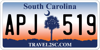SC license plate APJ519