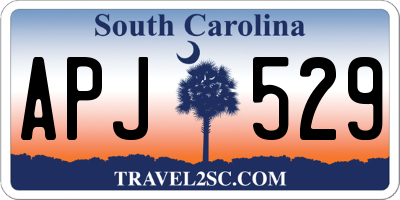 SC license plate APJ529