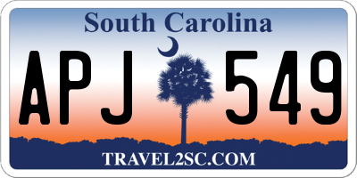 SC license plate APJ549