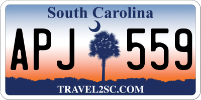 SC license plate APJ559