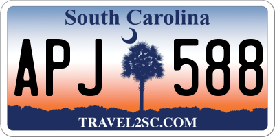 SC license plate APJ588