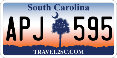 SC license plate APJ595