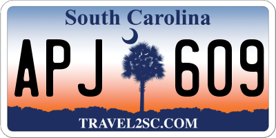 SC license plate APJ609