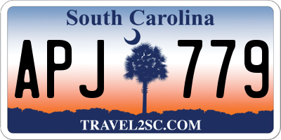 SC license plate APJ779